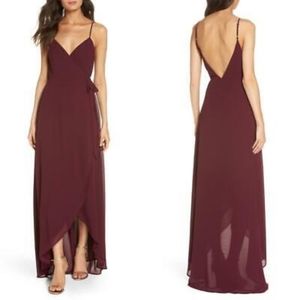 NWT Show Me Your Mumu Mariah Wrap Dress in Merlot Size M